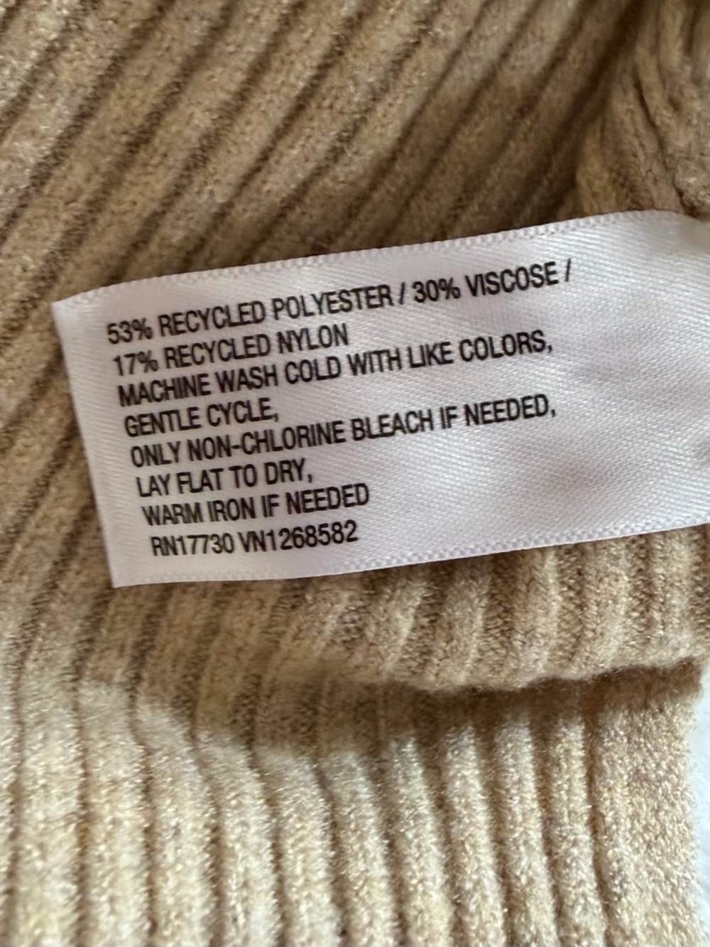 Isabel Maternity by Ingrid & Isabel Tan Long Sleeve Soft Knit Dress Size Small - Picture 7 of 9